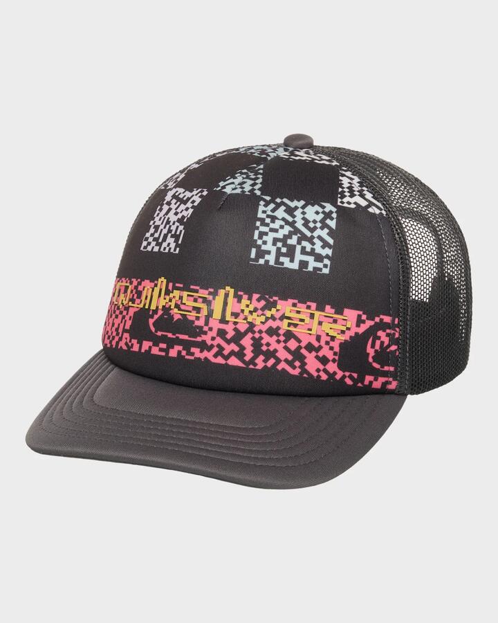 Image of Hats. Product name - Quiksilver Boys 2-7 Classic Foam Cap Dark Navy Next Gen in Dark Navy Next Gen colour by brand - Quiksilver