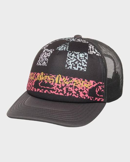 Image of Hats. Product name - Quiksilver Boys 2-7 Classic Foam Cap Dark Navy Next Gen in Dark Navy Next Gen colour by brand - Quiksilver