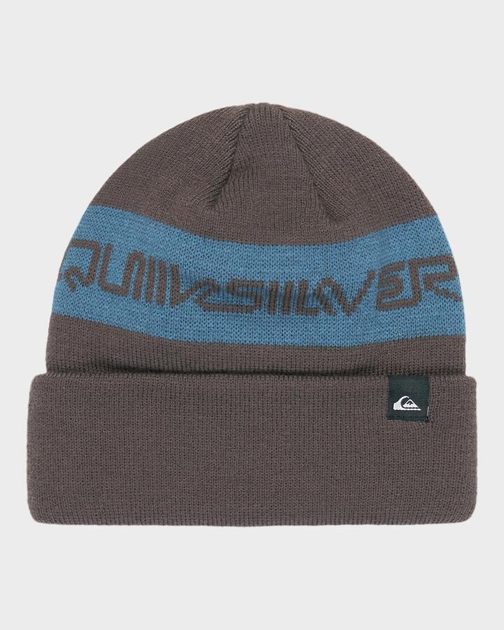Image of Hats. Product name - Quiksilver Boys 8-16 Hunker Downtown Beanie Grape Leaf in Grape Leaf colour by brand - Quiksilver