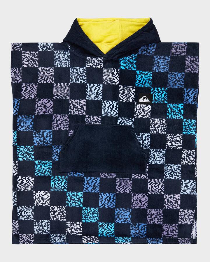 Image of Towels. Product name - Quiksilver Boys 8-16 Hooded Towel Dark Navy Next Gen in Dark Navy Next Gen colour by brand - Quiksilver