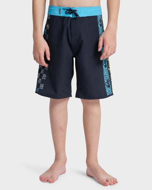 Image of Swimwear. Productname: quiksilver Boys 8-16 Surfsilk Next Gen 17" Boardshorts Dark Navy Next Gen Holmes - in Dark Navy Next Gen Holmes colour by brand - Quiksilver
