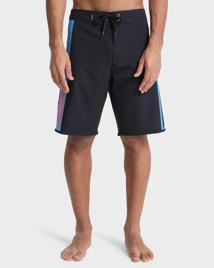 Image of Swimwear. Product name - Quiksilver Mens Surfsilk Holmes 20" Boardshorts Black Holmes in Black Holmes colour by brand - Quiksilver