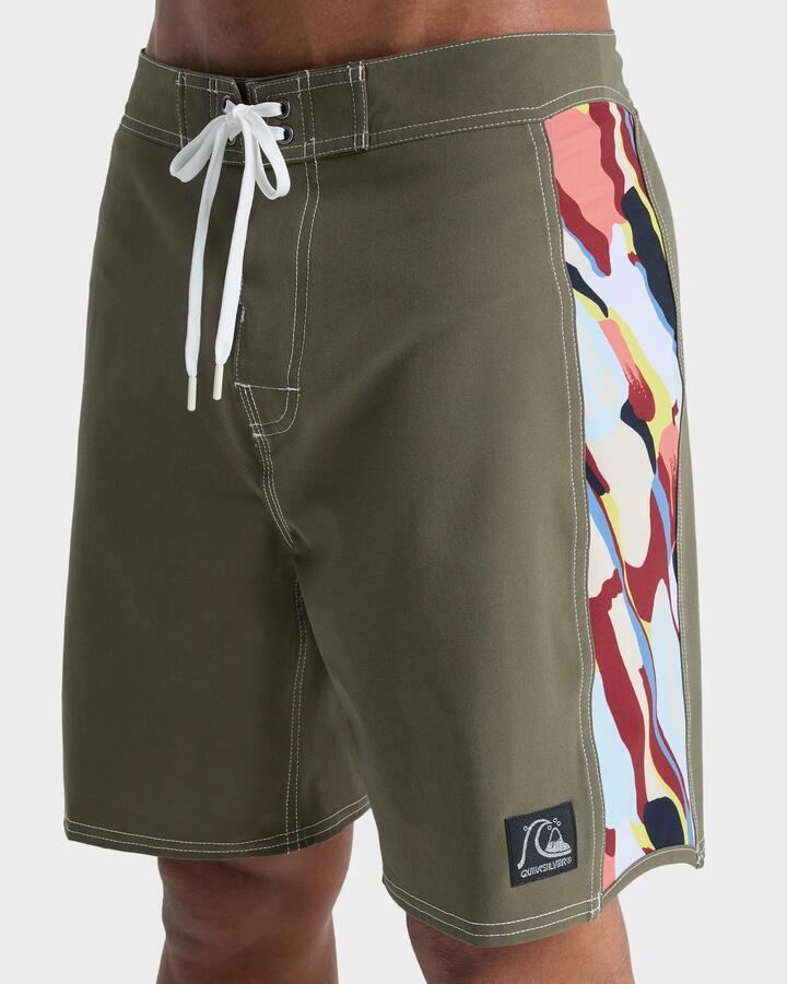 Image of Swimwear. Product name - Quiksilver Mens Original Arch 18" Boardshorts Grape Leaf in Grape Leaf colour by brand - Quiksilver