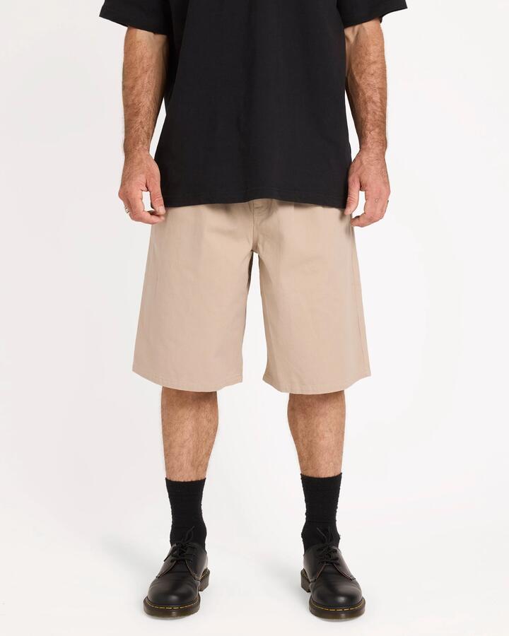 Image of Accessories. Productname: volcom - Mens Chillow Pleat Walkshorts - Light Khaki - in Light Khaki colour by brand - volcom