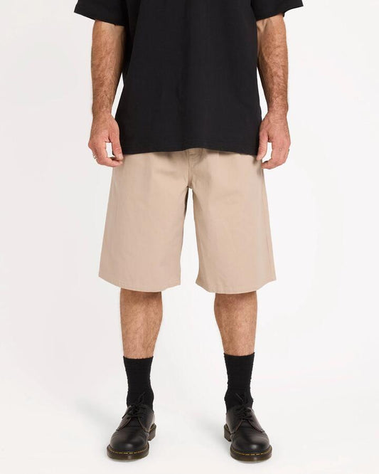 Image of Accessories. Productname: volcom - Mens Chillow Pleat Walkshorts - Light Khaki - in Light Khaki colour by brand - volcom