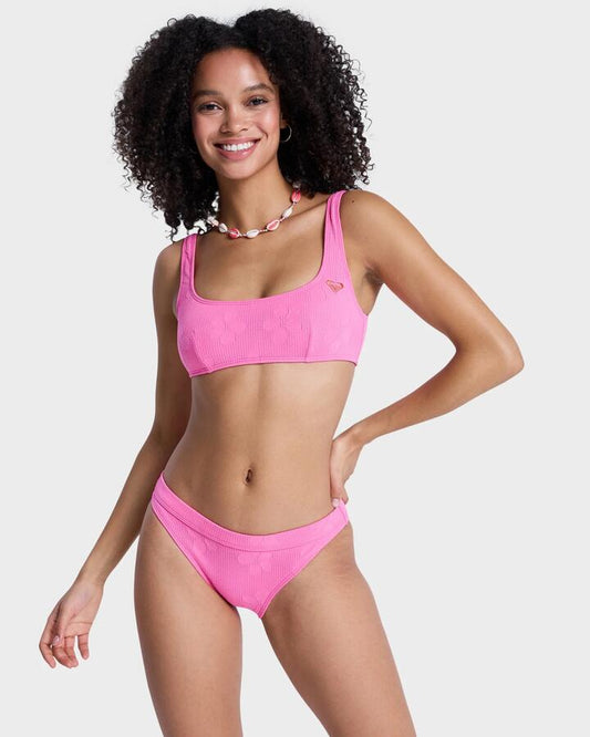 Image of Swimwear. Productname: roxy Womens Roxy Paradise Moderate Bikini Bottom Sangria Sunset - in Sangria Sunset colour by brand - Roxy