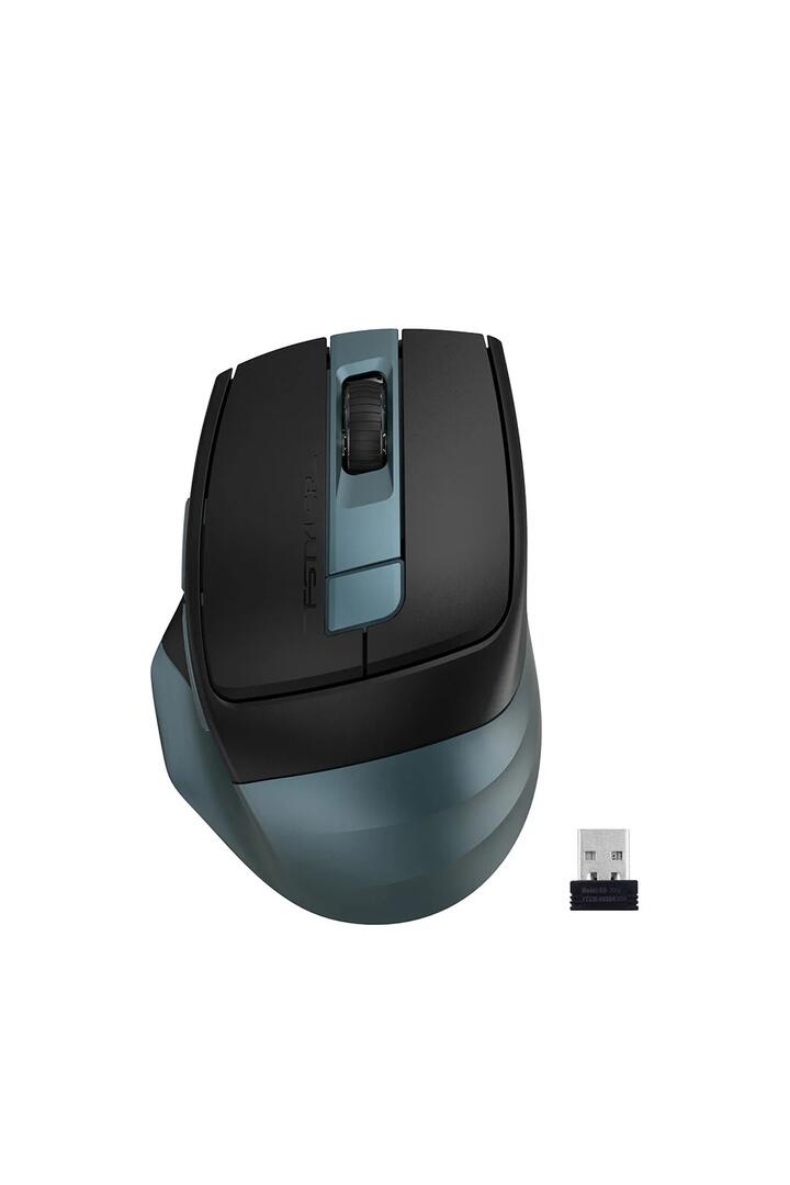 Image of Electronics Accessories. Productname: A4Tech FB35CS Midnight Green Full-Size Silent Dual-Mode Wireless Mouse in Midnight Green colour by brand - A4Tech