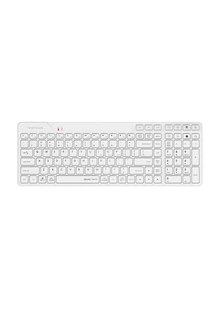 Image of Electronics Accessories. Productname: FBK27C AS Recharge TKL Keyboard (White) in White colour by brand - A4Tech