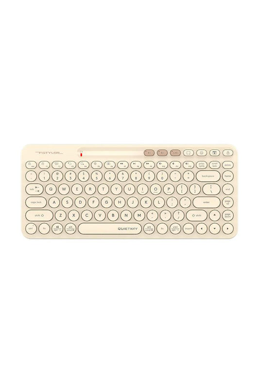 Image of Electronics Accessories. Productname: A4Tech FBK36C AS Cafe Latte Compact Rechargeable QuietKey Keyboard in Cafe Latte colour by brand - A4Tech