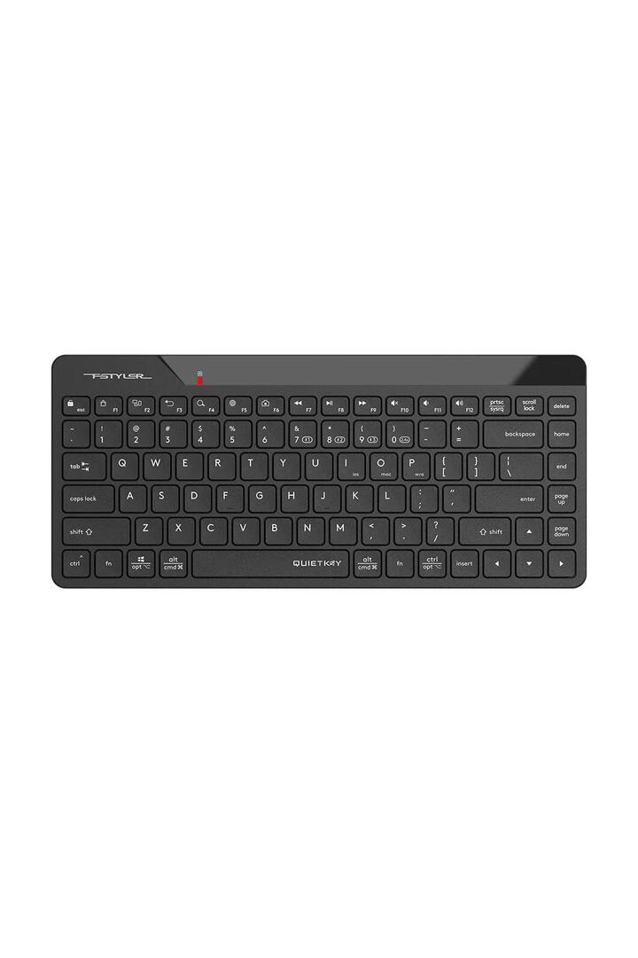 Image of Electronics Accessories. Productname: FBK22 AS Nano Receiver Compact Keyboard in Black colour by brand - A4Tech