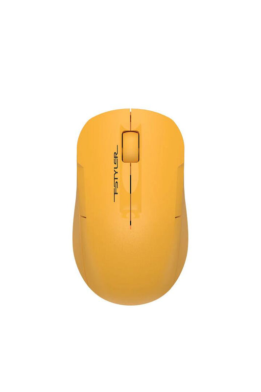 Image of Electronics Accessories. Productname: A4Tech FG15CS Air2 Yellow Compact Dual-Mode Silent Wireless Mouse in Yellow colour by brand - A4Tech