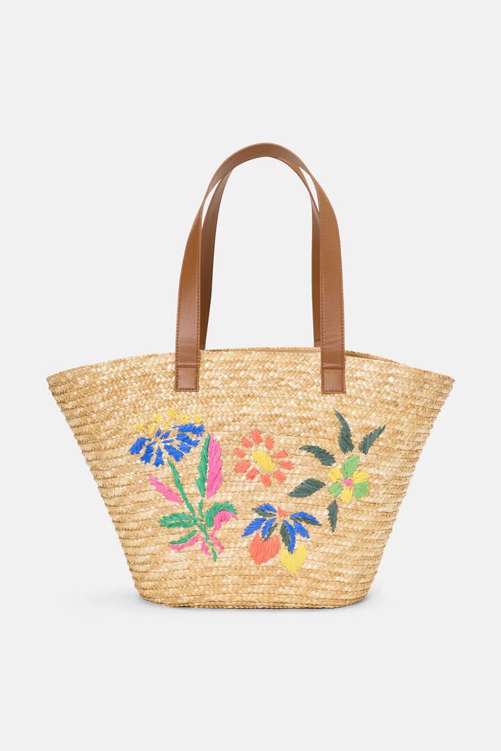 Image of Bags. Product name - Stencil Garden Tote in Multi colour by brand - Gorman