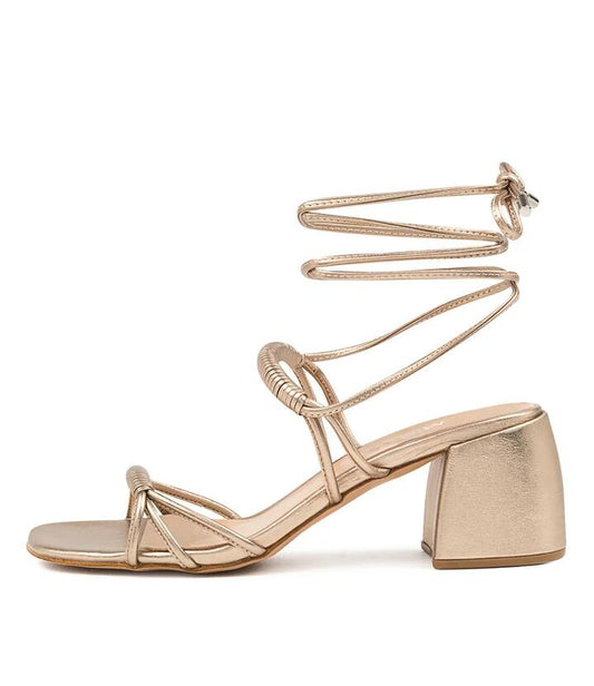 Image of Sandals. Productname: Bentley Champagne Leather in Champagne colour by brand - MIDAS