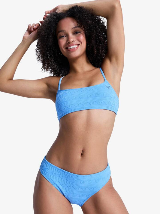 Image of Swimwear. Productname: roxy Womens Paradise Wave Hipster Bikini Bottom Silver Lake Blue Make A Splash - in Silver Lake Blue Make A Splash colour by brand - Roxy