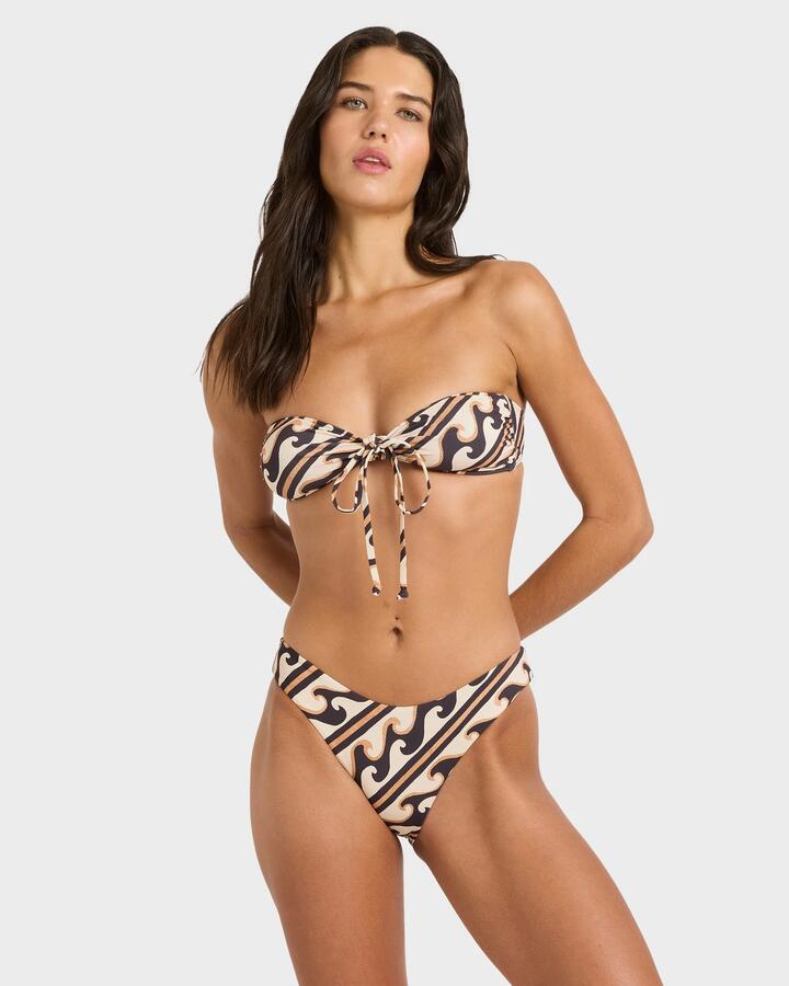 Image of Swimwear. Productname: billabong Womens Dark Wave Bondi Medium Bikini Bottom Multi - in Multi colour by brand - Billabong
