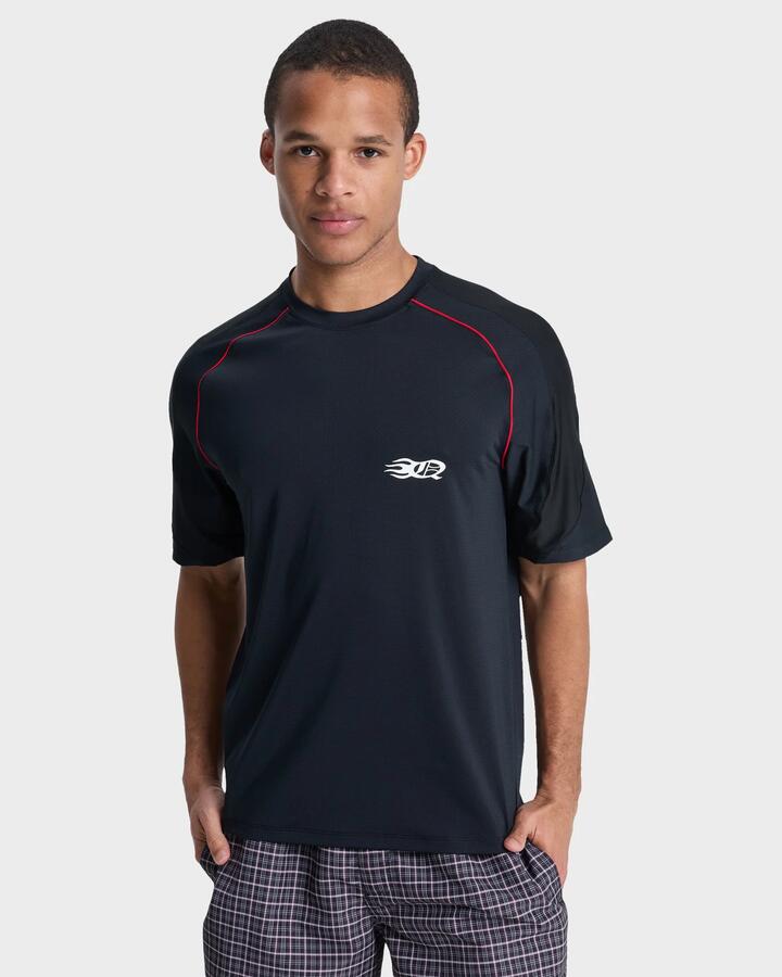 Image of Shirts. Product name - Quiksilver Mens Mercury Amercana Surf Shirt Black in Black colour by brand - Quiksilver