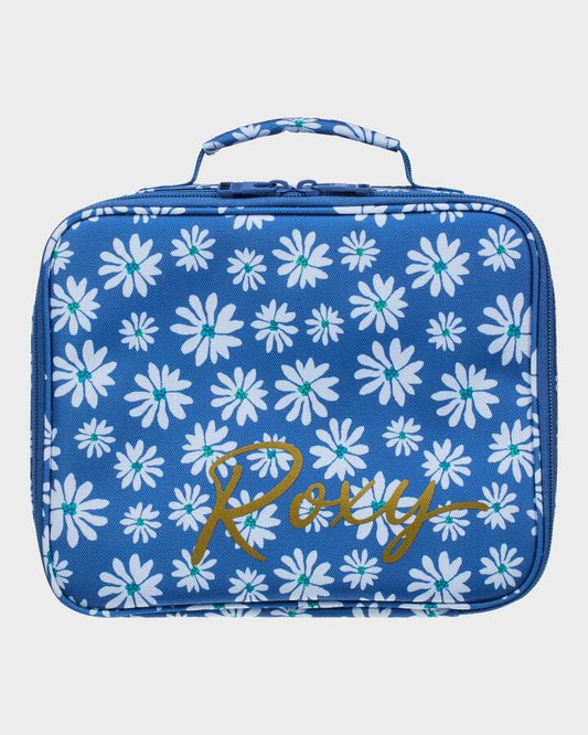 Image of Accessories. Productname: roxy Groove In Life Lunch Box Dutch Blue Flower Soul Small - in Dutch Blue Flower Soul Small colour by brand - Roxy