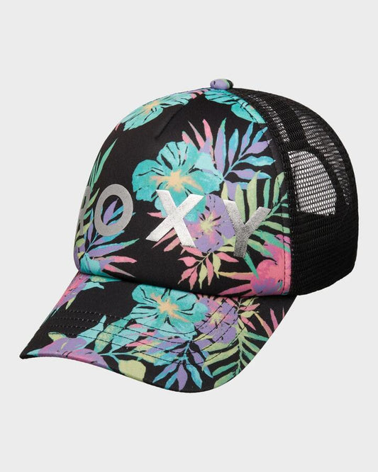 Image of Hats. Productname: roxy Girls 6-16 Honey Coconut Cap Anthracite Aquarella Active Rg - in Anthracite Aquarella Active Rg colour by brand - Roxy