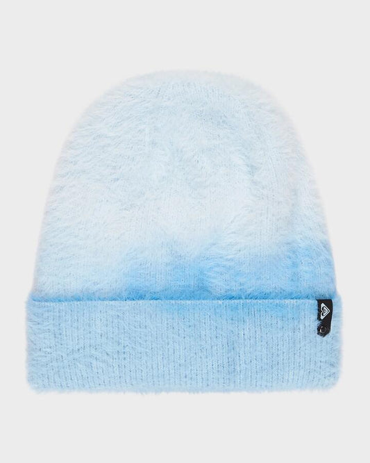 Image of Hats. Product name - Roxy Peace Polly Beanie Ice Blue in Ice Blue colour by brand - Roxy