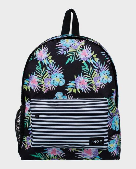 Image of Bags. Productname: roxy - Sugar Baby Bottle Backpack - Anthracite Aquarella Active Rg - in Anthracite Aquarella Active Rg colour by brand - roxy