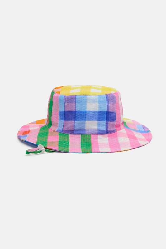 Image of Hats. Productname: Vichy Check Kids Hat in Multi colour by brand - Gorman