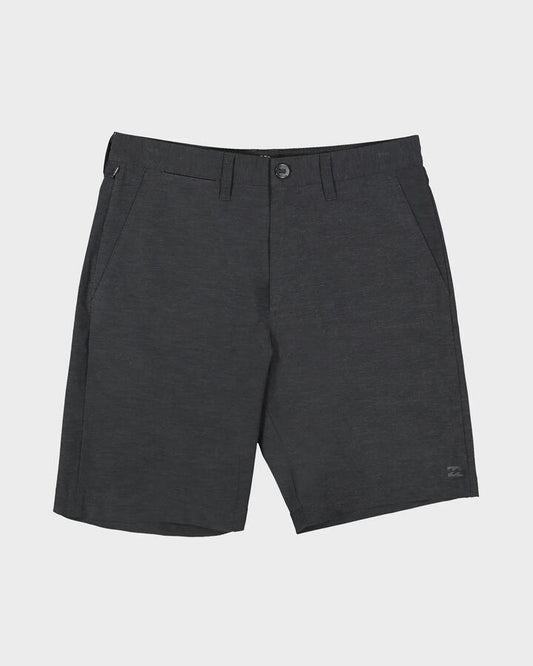 Image of a model wearing Shorts. Product name - Billabong Mens Primary Submers 19" Hybrid Shorts Graystone in Graystone colour by brand - Billabong