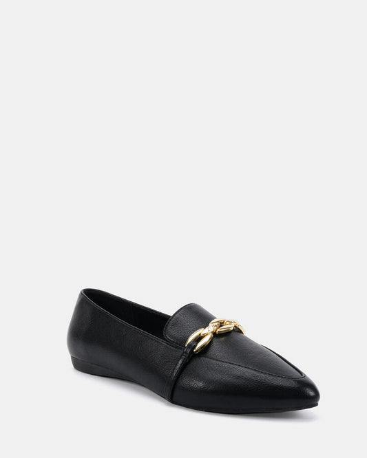 Image of Flats. Productname: Colten: Black - Women's Casual Flat Closed in Black colour by brand - Novo