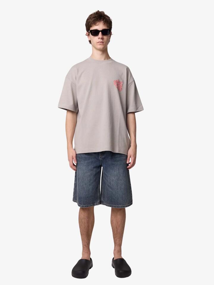 Image of T-Shirts. Productname: Article One Fragile Flower Tee in Grey colour by brand - Article One