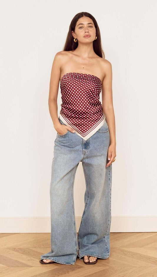 Image of Accessories. Product name - Chocolate Polka Dot Scarf in Chocolate Polka Dot colour by brand - MINKPINK