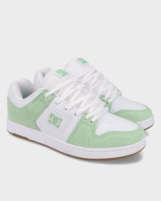 Image of Shoes. Productname: DC Shoes Womens Manteca 4 Skate Shoes White/Mint/Gum - in White/Mint/Gum colour by brand - DC Shoes