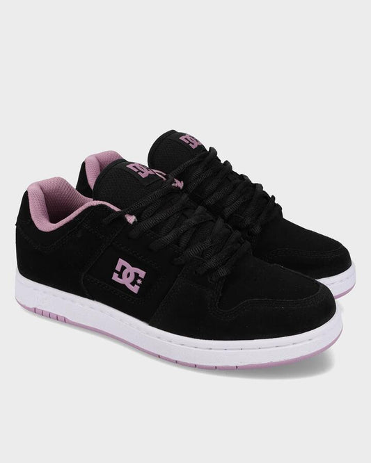 Image of Shoes. Product name - DC Shoes Womens Manteca 4 Skate Shoes Black/Lavender in Black/Lavender colour by brand - DC Shoes