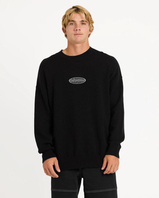 Image of Accessories. Productname: quiksilver - Mens Mercury Work Crew Neck - Black - in Black colour by brand - quiksilver