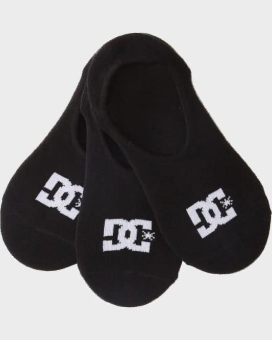 Image of Shoes. Product name - DC Shoes Mens Dc 3-Pack Liner Socks Black in Black colour by brand - DC Shoes