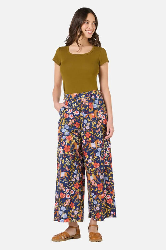 Image of a model wearing Pants. Productname: Fancy Horses Pant in Navy colour by brand - Princess Highway