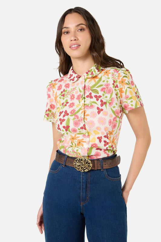 Image of Accessories. Productname: Bee Buckle Embossed Belt in Chocolate colour by brand - Princess Highway