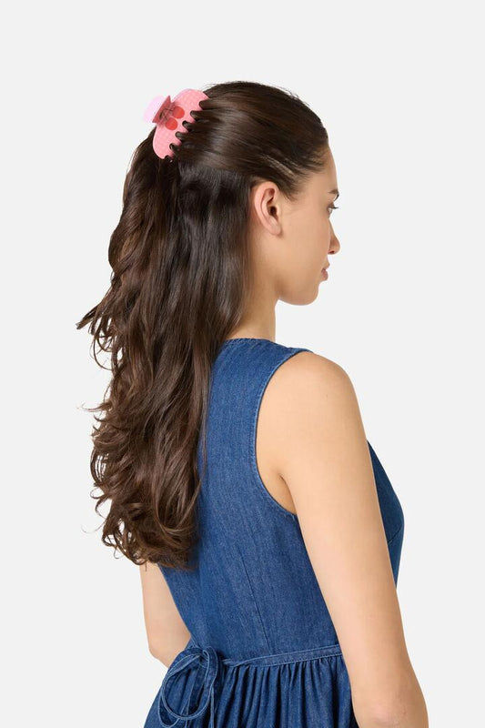 Image of Hair Accessories. Productname: Cherry Claw Clip in Pink colour by brand - Princess Highway