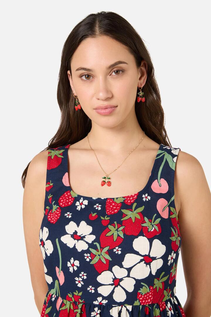 Image of Necklaces. Productname: Strawberry Necklace in Gold colour by brand - Princess Highway