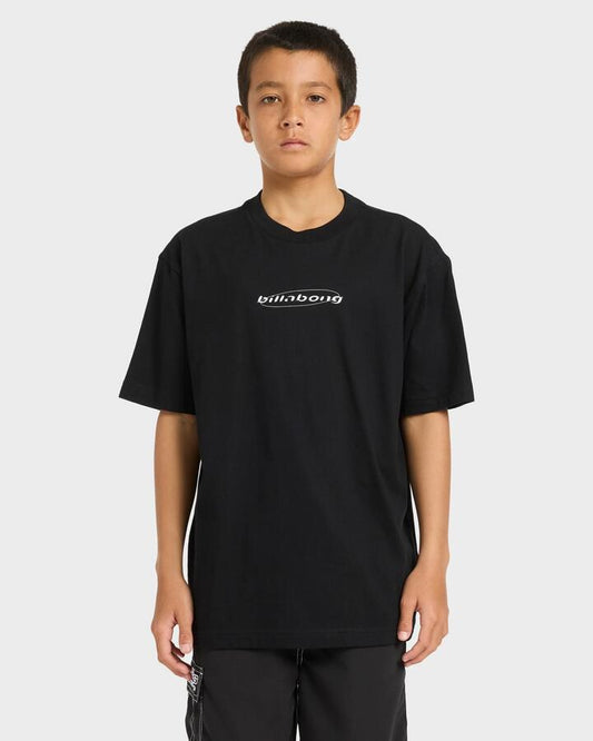 Image of T-Shirts. Product name - Billabong Boys 8-16 Spec 73 T-Shirt Black in Black colour by brand - Billabong