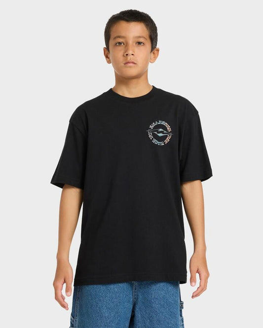 Image of T-Shirts. Product name - Billabong Boys 8-16 Hollow T-Shirt Black in Black colour by brand - Billabong