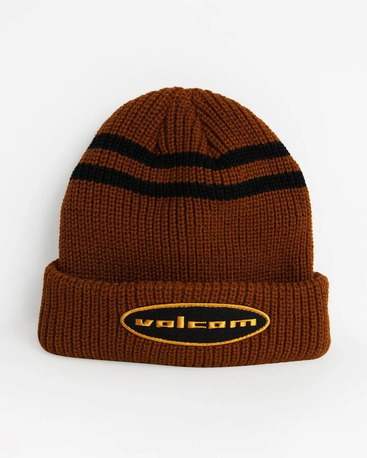 Image of Hats. Productname: volcom - Mens Quone Beanie - Major Brown - in Major Brown colour by brand - volcom