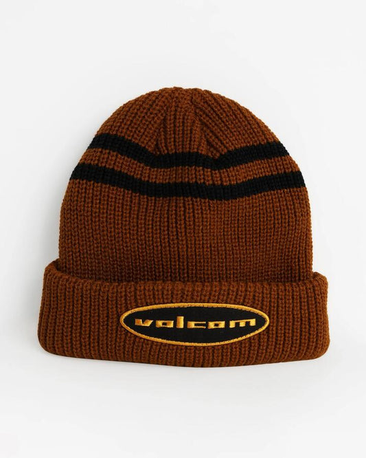 Image of Hats. Productname: volcom - Mens Quone Beanie - Major Brown - in Major Brown colour by brand - volcom