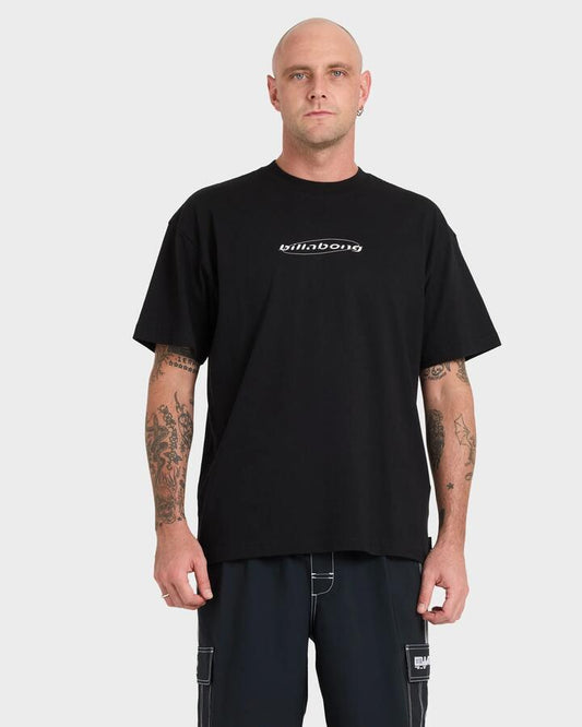 Image of T-Shirts. Product name - Billabong Mens Spec 73 Orbit T-Shirt Black in Black colour by brand - Billabong