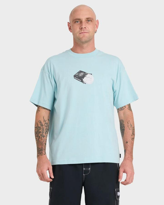 Image of T-Shirts. Product name - Billabong Mens Spec Wax Og T-Shirt Sterling Blue in Sterling Blue colour by brand - Billabong