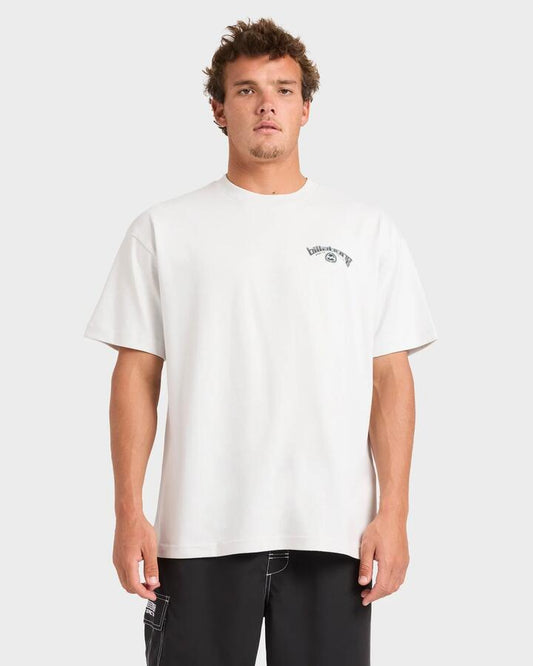 Image of T-Shirts. Product name - Billabong Mens Spec 73 Bio T-Shirt Fog Gray in Fog Gray colour by brand - Billabong