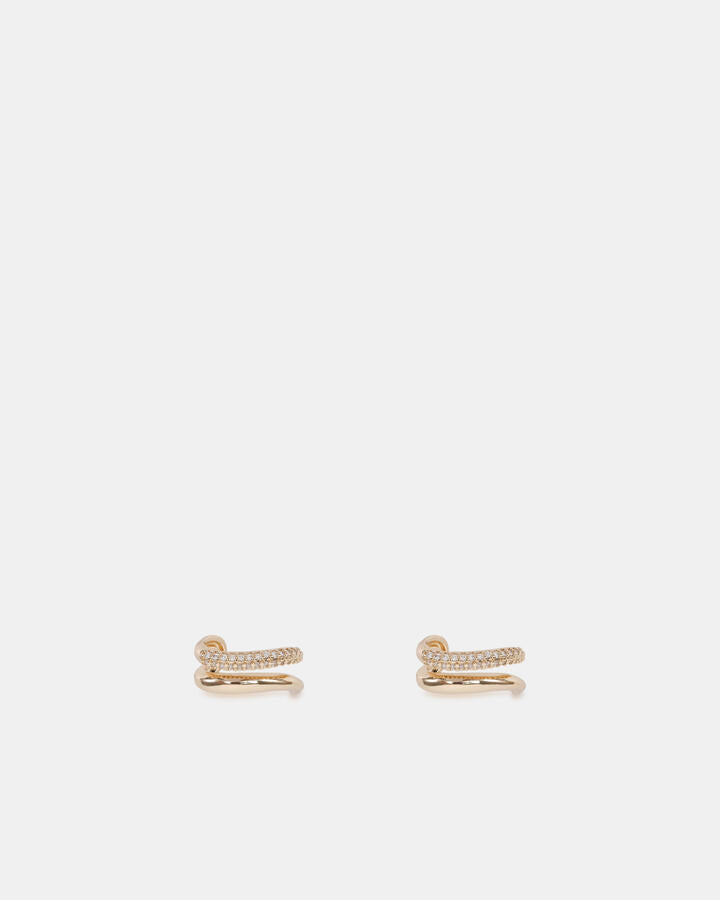 Image of Earrings. Product name - Earring Davao Metallic Earrings in Metallic colour by brand - Novo