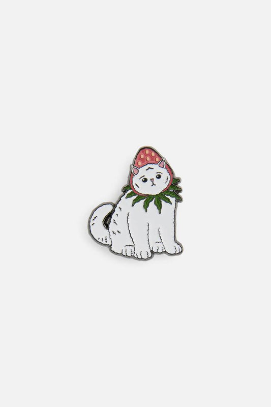 Image of Jewelry. Productname: Strawberry Cat Pin in Multi colour by brand - Dangerfield