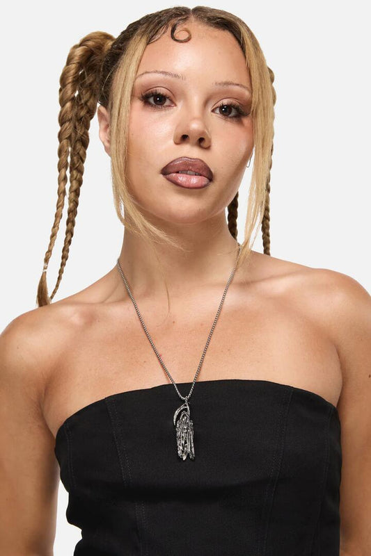 Image of Charms. Productname: Grim Pendant in Silver colour by brand - Black Friday