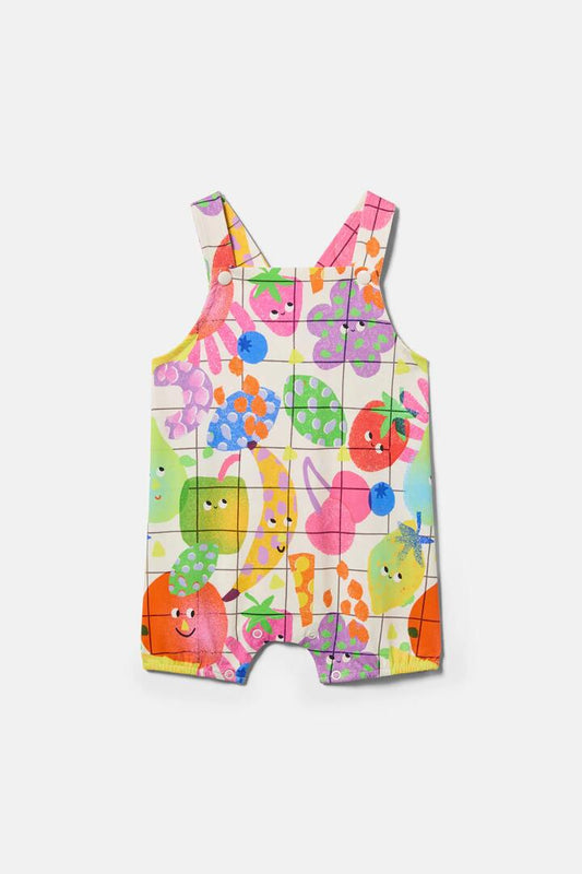 Image of a model wearing Pants. Productname: Tutti Frutti Baby Overalls in Multi colour by brand - Gorman