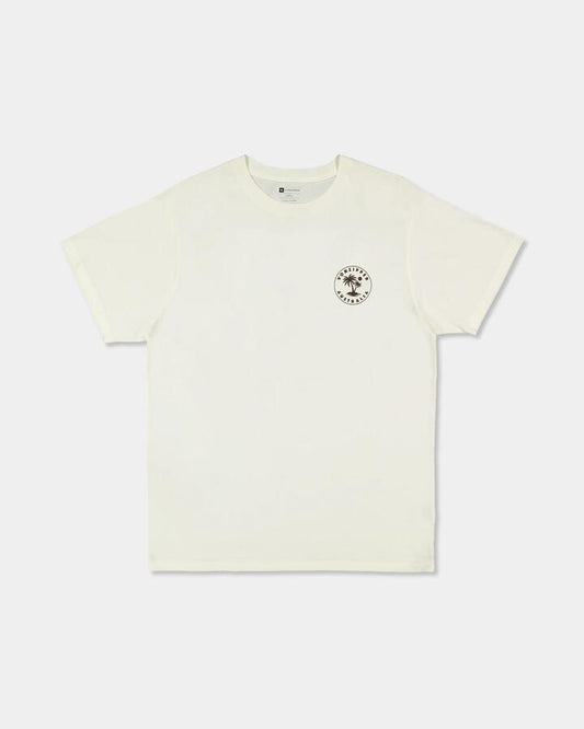 Image of T-Shirts. Product name - Von Zipper Mens Frontier T-Shirt Ivory in Ivory colour by brand - Von Zipper