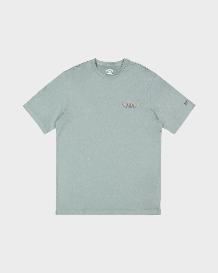 Image of T-Shirts. Product name - Billabong Mens Heritage Loose Fit Surf T-Shirt Sea Blue in Sea Blue colour by brand - Billabong